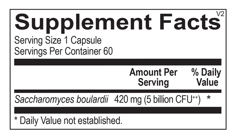 Saccharomyces Boulardii Probiotic - 60ct