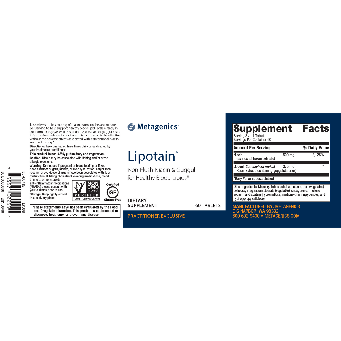 Lipotain (Niacin) 60ct
