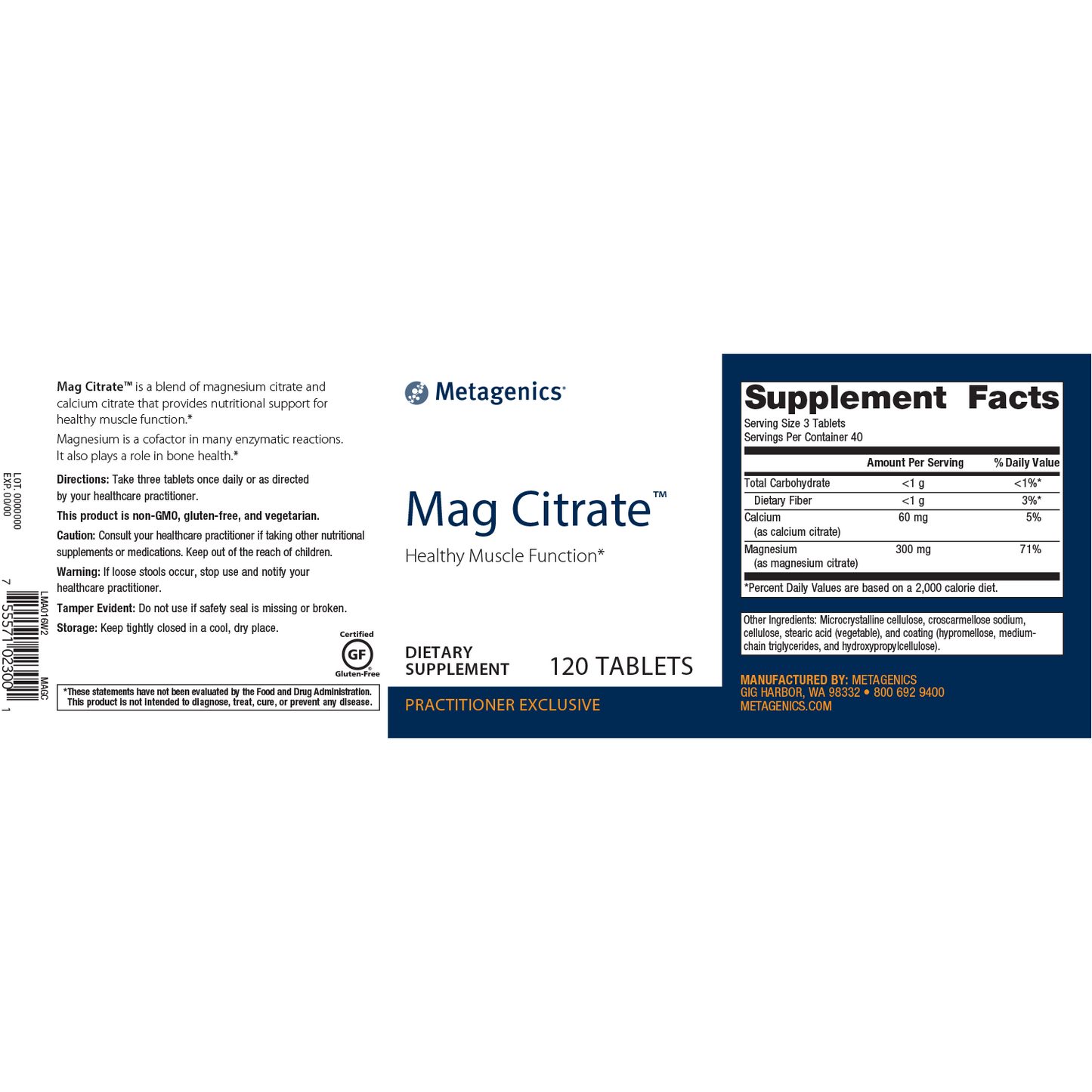 Mag Citrate 120T