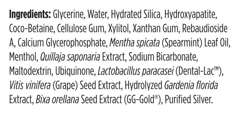 TOOTHPASTE prebiotic silver spearmint