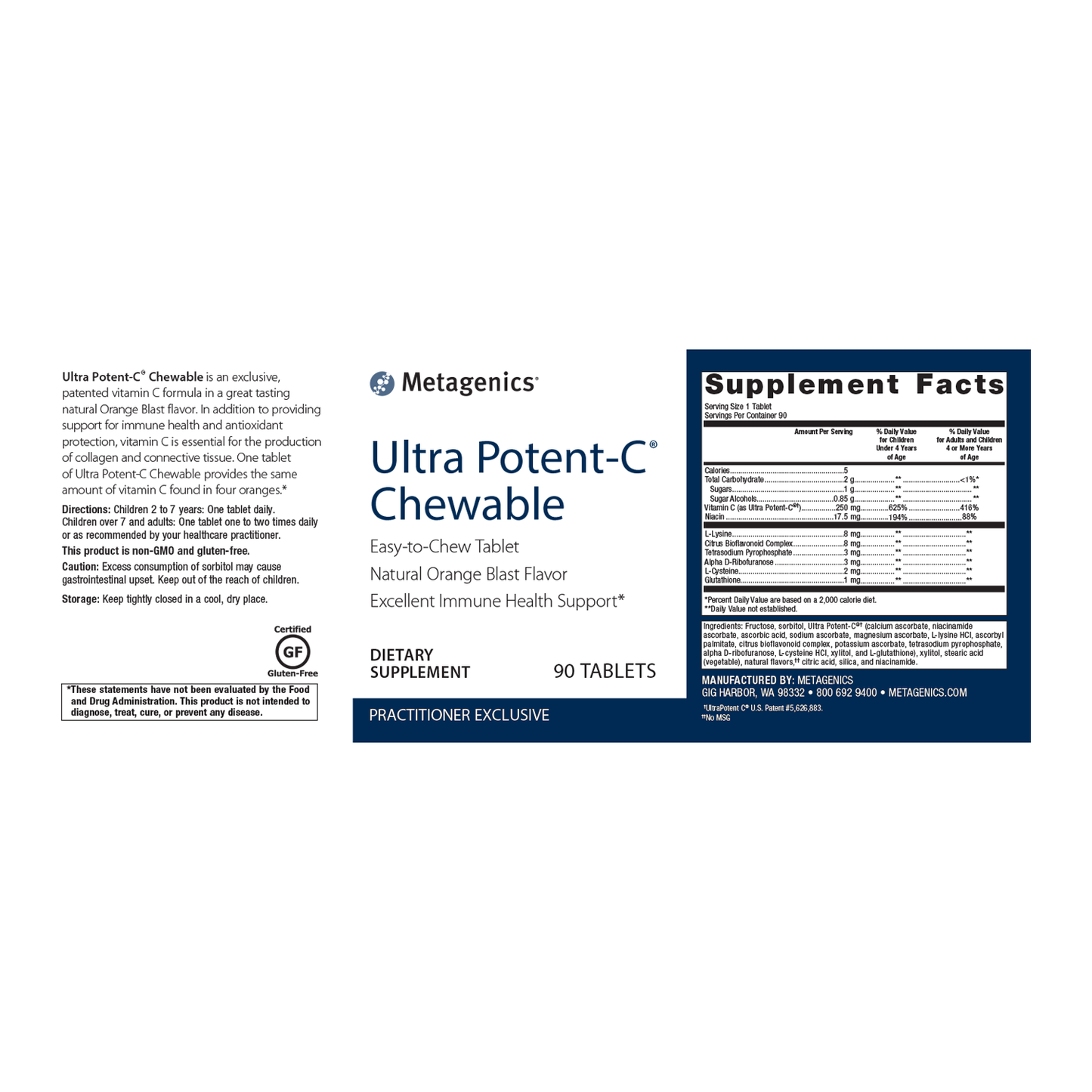 Ultra Potent-C Chewables - 90ct